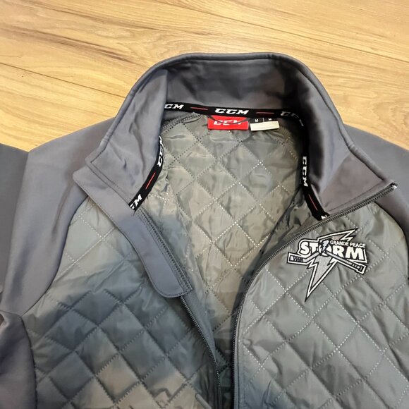 (B36) CCM STORM Grande Peace Hockey Windbreaker Coat Jacket Size Medium - Picture 3 of 11